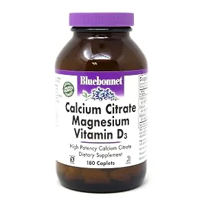 Bluebonnet Nutrition Liquid Calcium Magnesium Citrate Plus Vitamin D3 Natural Blueberry Flavor 16 fl oz (472 ml) - Calcium and Vitamin D3