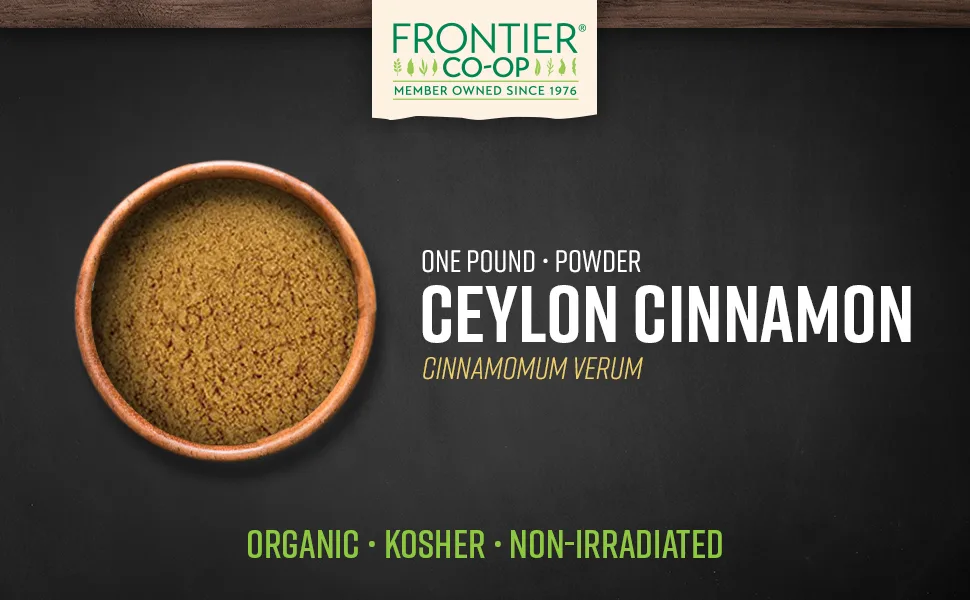 Frontier Natural Products Organic Ceylon Cinnamon Powder 16 oz (453 g) - Frontier Co-op Ceylon Cinnamon Powder