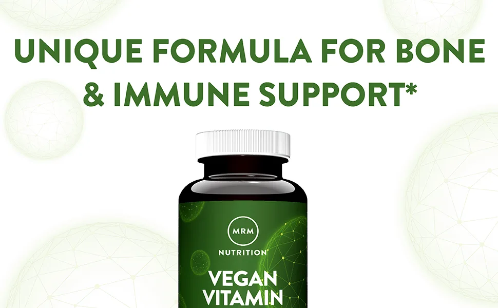MRM Vegan Vitamin D3 & K2 60 Vegan Capsules - immune support