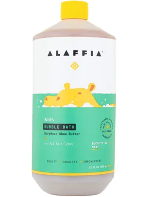 Alaffia Kids Bubble Bath Eucalyptus Mint 32 fl oz (950 ml) - image