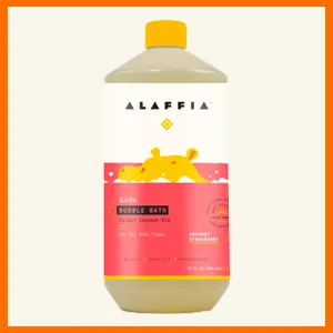 Alaffia Kids Bubble Bath Eucalyptus Mint 32 fl oz (950 ml) - staw