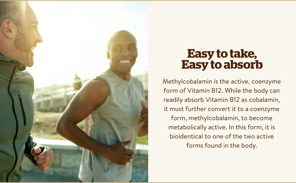 Solgar Sublingual Methylcobalamin (Vitamin B12) 5000 mcg 30 Nuggets - help maintain normal vision; Excellent daily dietary support for overall health and wellbeing