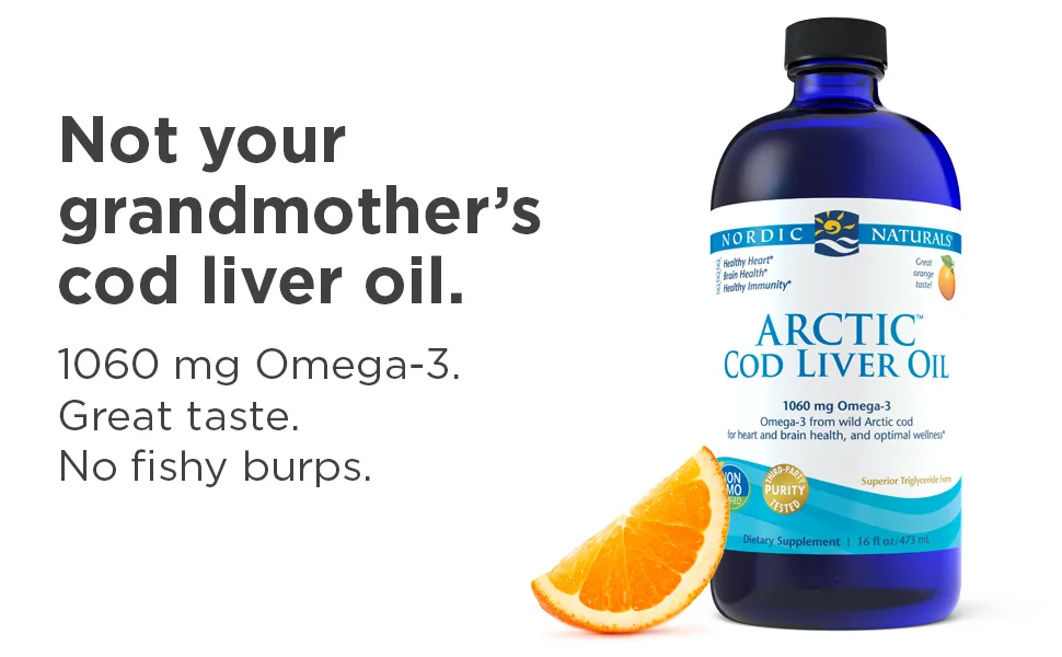 Nordic Naturals Arctic Cod Liver Oil Orange  16 fl oz (437 ml) - product information 5