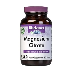 Bluebonnet Nutrition Magnesium Plus B6 90 Vegetable Capsules - Magnesium Citrate