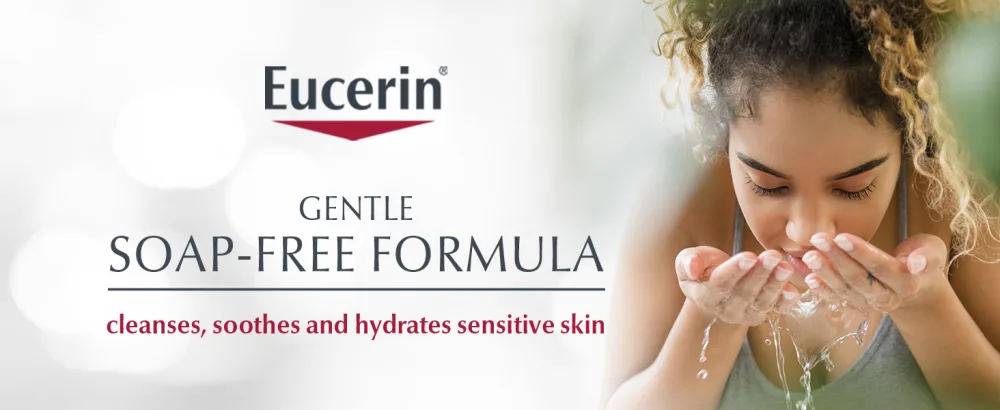 Eucerin Redness Relief Cleansing Gel Fragrance Free 6.8 fl oz (200 ml) - Eucerin face, face cleanser, eucerin, eucerin face cleanser, facial cleanser, cleanser,