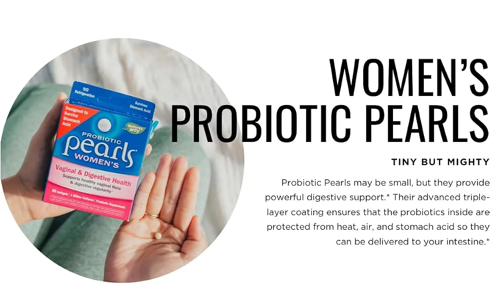 Nature's Way Probiotic Pearls Women's Vaginal & Digestive Health 30 Softgels - women
