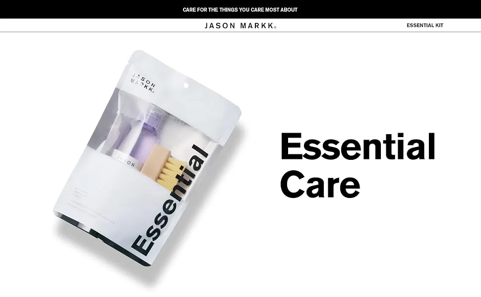 Jason Markk Unisex Premium Shoe Cleaning Kit Repellent Brush for Sneakers One Size - Essential Kit