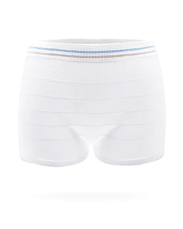 HANSILK Maternity Knickers Disposable Postpartum Underwear Breathable & Stretchable Maternity Pants for Maternity/C-Section Recovery/Incontinence/Travel XL White 3pcs - 0000