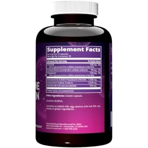 MRM Nutrition Glucosamine Chondroitin MSM 90 Capsules - product information 3