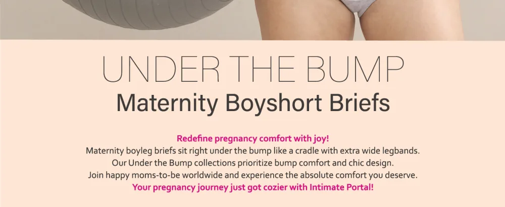 Intimate Portal Maternity Knickers | Pregnancy Pants Postpartum Underwear | Under Bump Cotton Cradle Briefs 14 6-pk Black - Under the Bump Maternity Underwear Cotton Boyleg Briefs