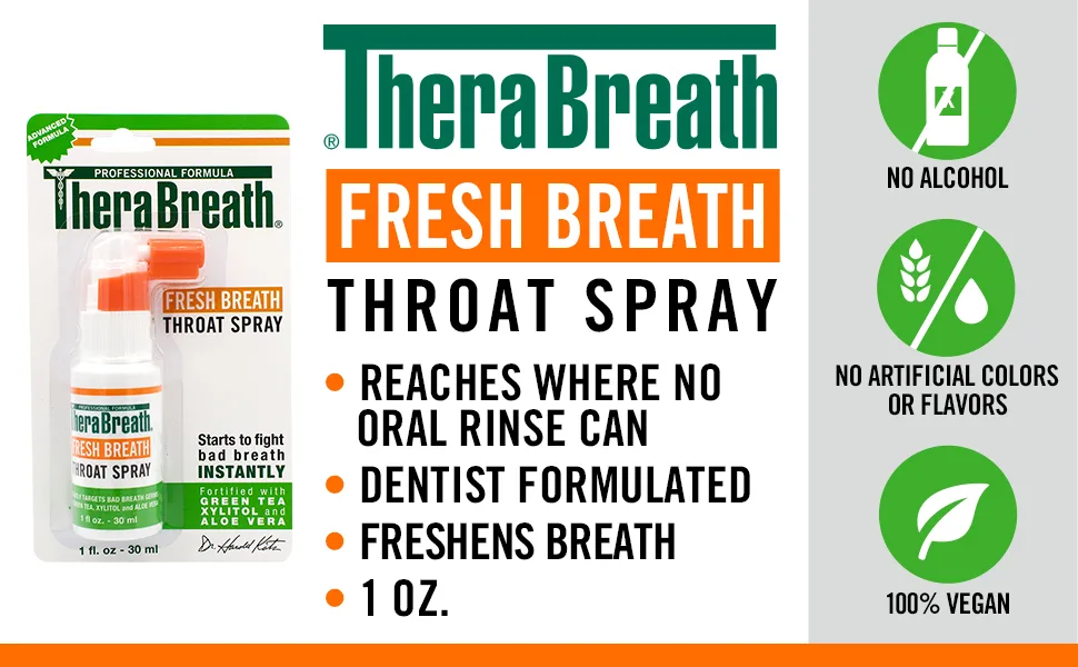 TheraBreath Fresh Breath Throat Spray 1 fl oz (30 ml) - TheraBreath