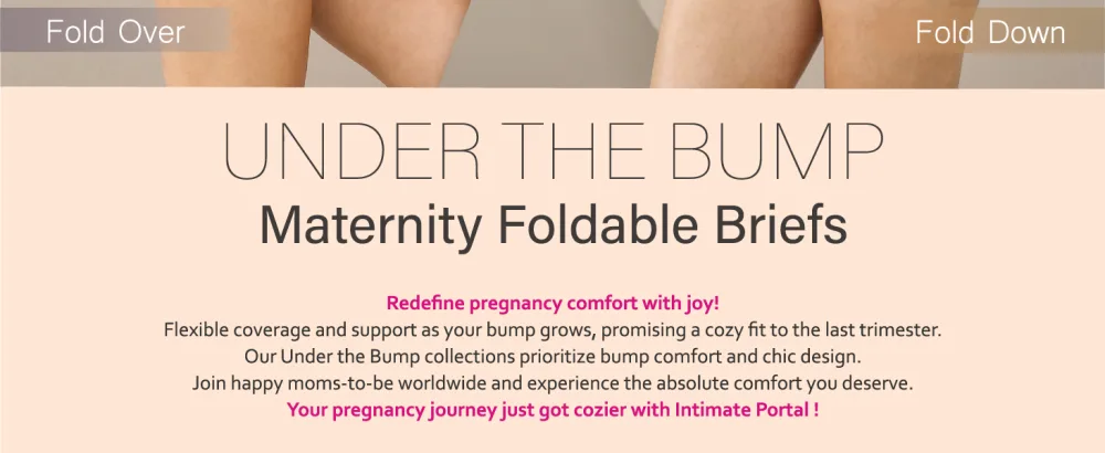 Intimate Portal Maternity Knickers | Pregnancy Postpartum Underwear | Foldable Under Bump Pants 12 6-pk Floreus - Foldable Maternity Underwear by Intimate Portal Pregnancy Must Have