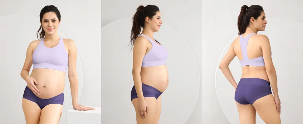Intimate Portal Maternity Knickers | Pregnancy Pants Postpartum Underwear | Under Bump Cotton Cradle Briefs 12 6-pk Essentials - Under the Bump Maternity Underwear Cotton Boyleg Briefs