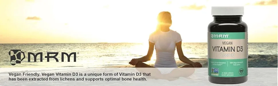 MRM Vegan Vitamin D3 5000 IU 60 Vegan Capsules - product information 1