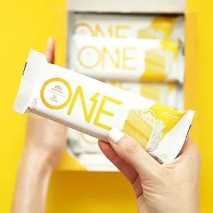 One Brands One Bar Lemon Cake 12 Bars 2.12 oz (60 g) Each - ONE, ONE Bar, Protein Bar, Snack Bar