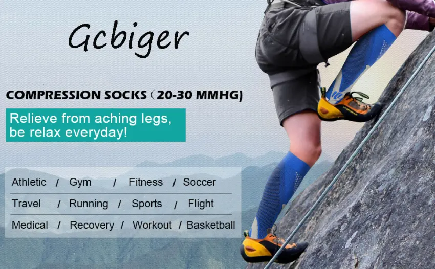 Compression Socks (3 Pairs) for Men Circulation 20-30 mmhg Medical Compression Stockings Women Nursing Black L-XL - product information 2