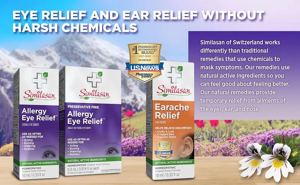 Similasan Allergy Eye Relief Sterile Eye Drops 0.33 fl oz (10 ml) - Similasan