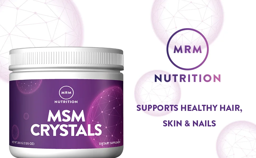 MRM MSM Crystals 1000 mg 7.05 oz (200 g) - MRM Nutrition