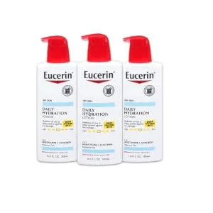 Eucerin Daily Hydration Lotion with SPF 15 - Broad Spectrum Body Lotion for Dry Skin - 16.9 fl. Oz. Pump Bottle (Pack of 3) - product information 1