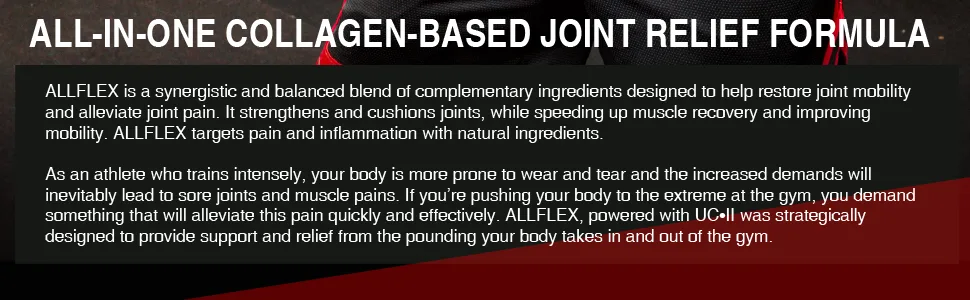 ALLMAX Nutrition AllFlex All-In-One Joint Formula 60 Capsules - allmax blend athlete joint muscle sore improve mobility natural ingredients