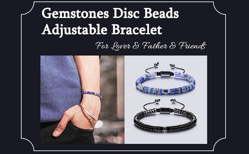 JSDDE Healing Crystals Bracelet Adjustable Natural Crystal Stone Bracelets for Men and Women Tiger Eye - crystal bracelet