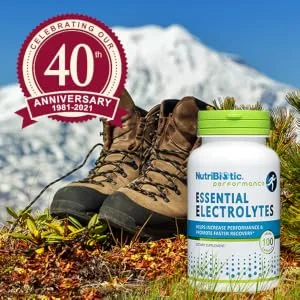 NutriBiotic Essential Electrolytes 100 Vegan Capsules - Essential Electrolytes - Image