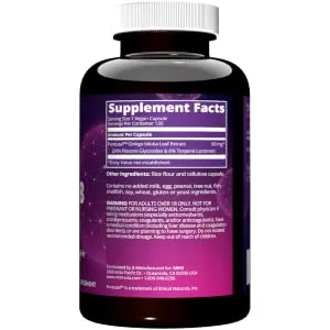 MRM Nutrition Ginkgo B 60 mg 120 Vegan Capsules - product information 4