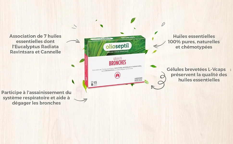 Olioseptil Bronchus 15 Capsules - BRONCHES GELLS
