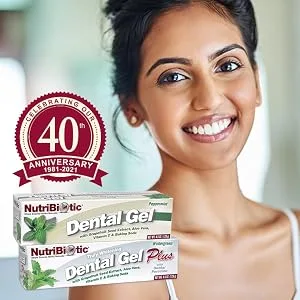 NutriBiotic Dental Gel Peppermint 4.5 oz (128 g) - Dental Gel - Image