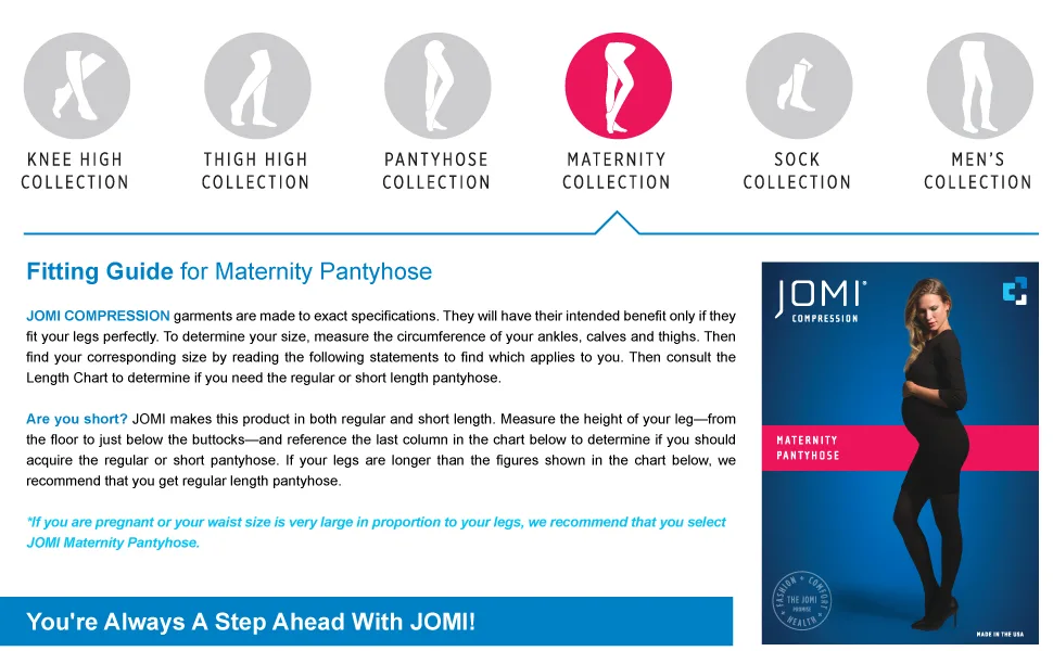 JOMI COMPRESSION Maternity Collection Compression Maternity Pantyhose 20-30mmHg Opaque 282 XL Black - jomi maternity compression stockings 20-30 15-20 30-40 8-15 mmhg women socks pantyhose tights toe