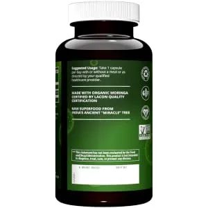 MRM Moringa Leaf 60 Vegan Capsules - product information 3