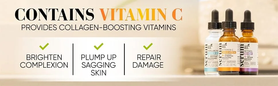 Artnaturals Serum Trio Set 3 Serums 1 fl oz (29.5 ml) Each - vitamin c