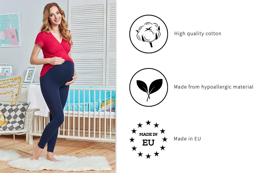 Be Mammy Womans Maternity Leggings Tights BE20-230 M Graphite - BE-BE20-230-LE