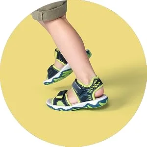 Superfit Boy's Flow Sandals 4.5 UK Child Grey Light Grey Green 25 - Shock absorption.