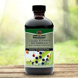 Nature's Answer Liquid Vitamin B-Complex Natural Tangerine Flavor 16 fl oz (480 ml) - Nature