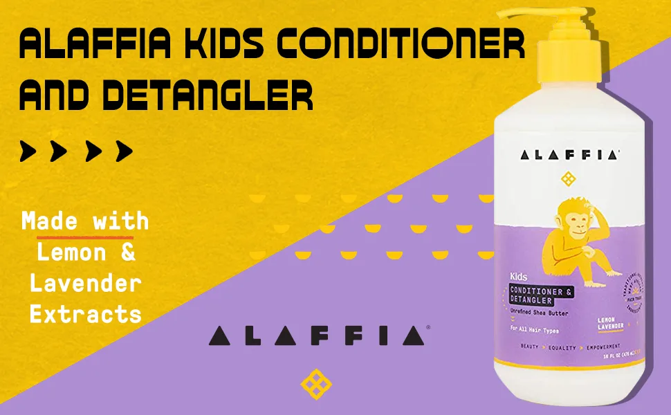 Alaffia Everyday Shea Conditioner & Detangler Gentle for Babies and Up Lemon Lavender 16 fl oz (475 ml) - product information 2