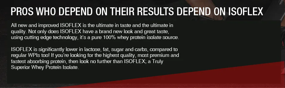 ALLMAX Nutrition Isoflex Pure Whey Protein Isolate Chocolate 32 oz (907 g) - pros who depend on their results depend on isoflex