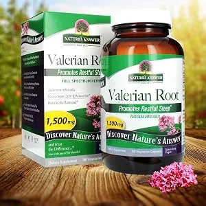 Nature's Answer Valerian Root Full Spectrum Herb 1500 mg 180 Vegetarian Capsules - Valerian Root, Valerian Root Vegan Capsules, Valerian Root Supplement, Valerian Root daily