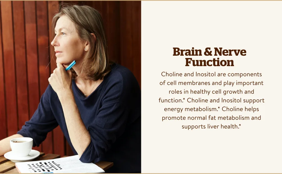 Solgar Choline/Inositol 100 Vegetable Capsules - Solgar