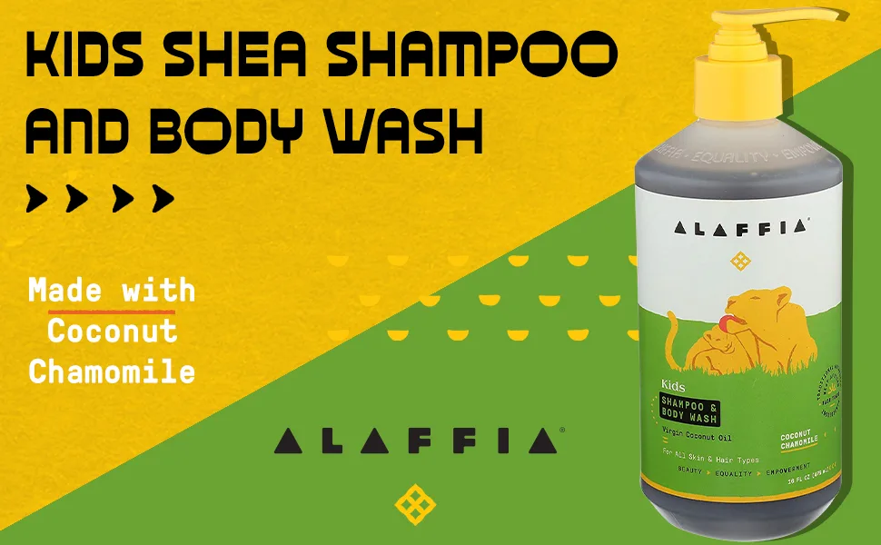 Alaffia Kids Shampoo & Body Wash Coconut Chamomile 16 fl oz (476 ml) - product information 2