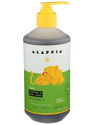 Alaffia Kids Shampoo & Body Wash Coconut Chamomile 16 fl oz (476 ml) - product information 3