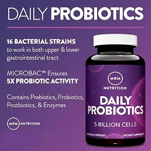 MRM Daily Probiotic 30 Vegan Capsules - product information 4