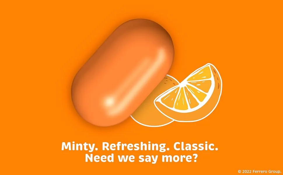 Tic Tac Orange Flavored Mints, 4 Count, On-The-Go Refreshment, 3.4 Oz Each - Bursting with delicious orange flavor!