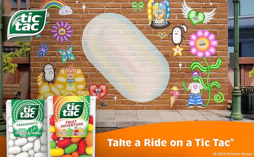 Tic Tac Orange Flavored Mints, 4 Count, On-The-Go Refreshment, 3.4 Oz Each - Take a Ride on a Tic Tac
