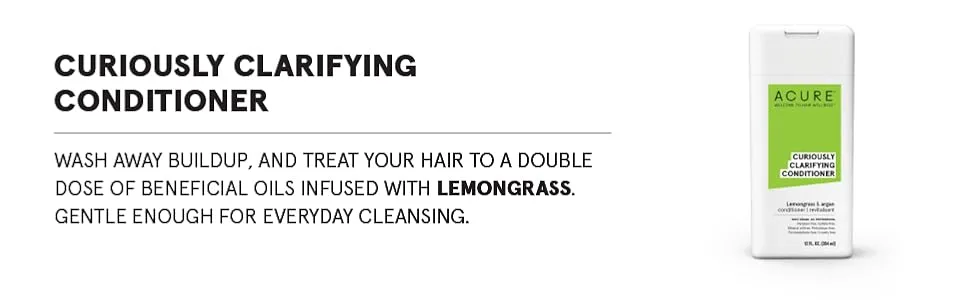Acure Curiously Clarifying Conditioner Lemongrass & Argan 12 fl oz (354 ml) - Acure