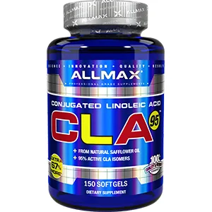 ALLMAX Nutrition CLA 95 Highest-Purity CLA Yield (95%) 1000 mg 150 Softgels - cla supplement 150 softgels