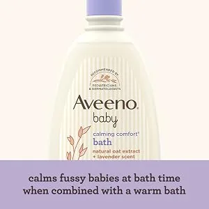 Aveeno Baby Calming Comfort Bath Lavender & Vanilla 8 fl oz (236 ml) - Calming comfort bath