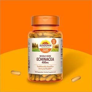 Sundown Naturals Whole Herb Echinacea 400 mg 100 Capsules - unspecified