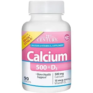 21st Century Calcium 500 + D3 Plus Extra D3 90 Tablets - product information 2