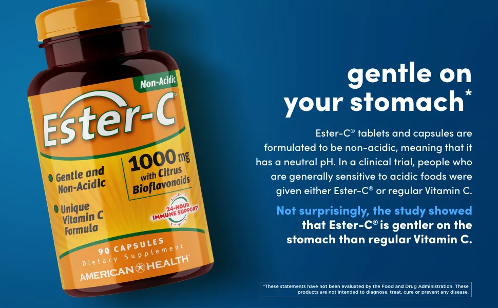 American Health Ester-C 500 mg 60 Capsules - Ester-C
